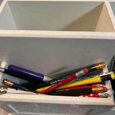 Desk Caddy with Stuff