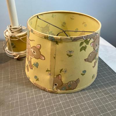 Bed Side Lamps Milk Glass and Baby.