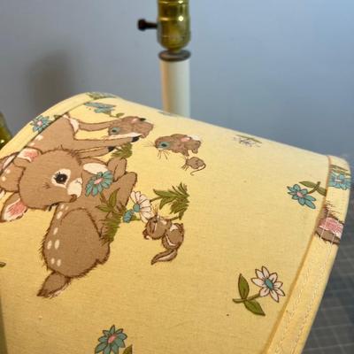 Bed Side Lamps Milk Glass and Baby.