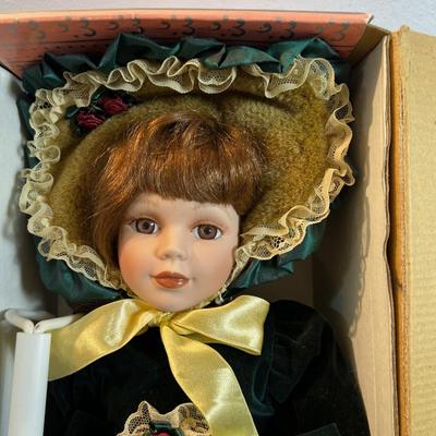 18" Porcelain Victorian Doll in the Box