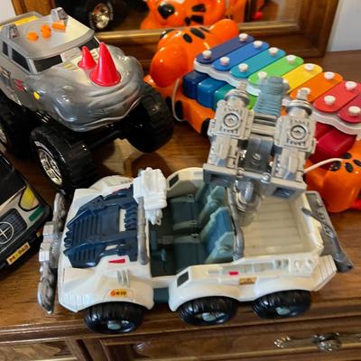 Kids Toys: Trucks and Xylophone.