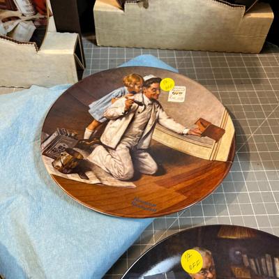 5 Norman Rockwell PLATES 
