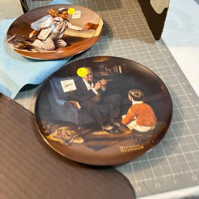 5 Norman Rockwell PLATES 