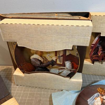 5 Norman Rockwell PLATES 