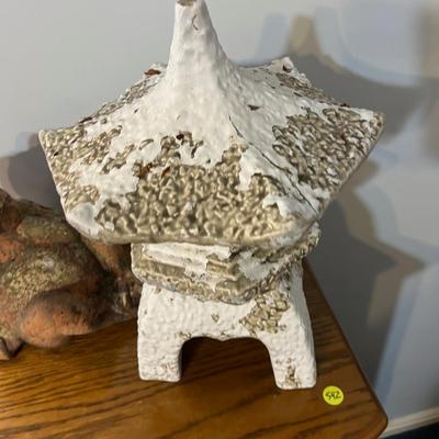 Frog and the Pagoda Ceramic