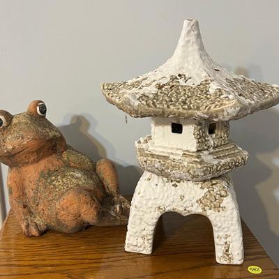 Frog and the Pagoda Ceramic