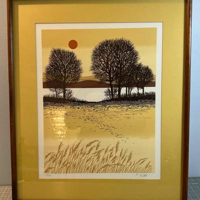 Vintage Limited Edition Print from the 70's Signed and Number 