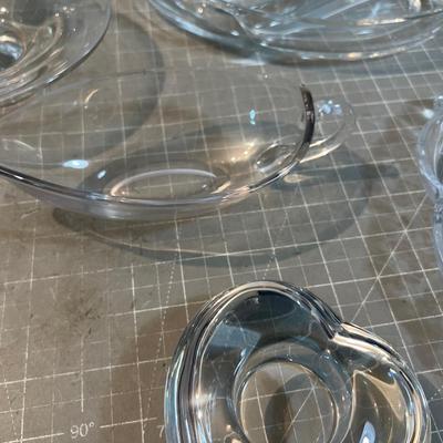 Mixed Lot of Fine Clear Glass Wear, MCM on a lot of it 