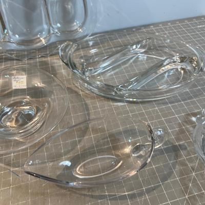 Mixed Lot of Fine Clear Glass Wear, MCM on a lot of it 