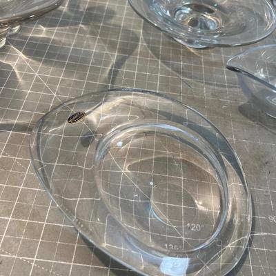 Mixed Lot of Fine Clear Glass Wear, MCM on a lot of it 