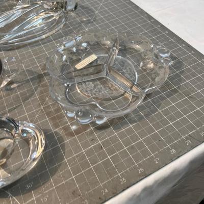 Mixed Lot of Fine Clear Glass Wear, MCM on a lot of it 