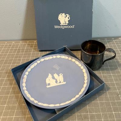 Wedgwood and a Silver Plated Cup