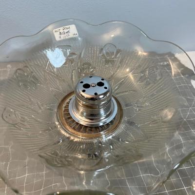 Large Lot of Clear Glass Including the Iris and Herringbone Nut Dish with the Nutcracker