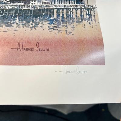 Limited Edition Print, SALTAIR 108 of 200 H. Francis Sellers Utah Artist