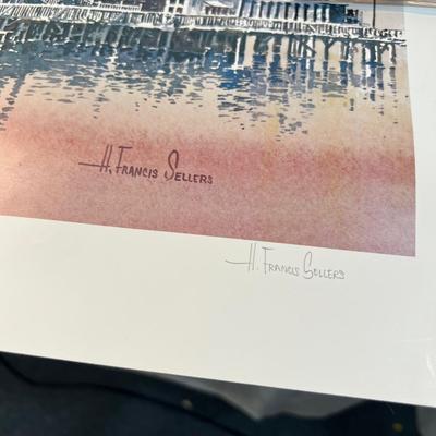 Limited Edition Print, SALTAIR 108 of 200 H. Francis Sellers Utah Artist