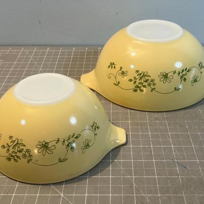 PYREX Shenandoah Pattern 2 Mixing Not Lids