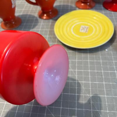 Modern Tone Several Colors Orange, Pink, Yellow, 