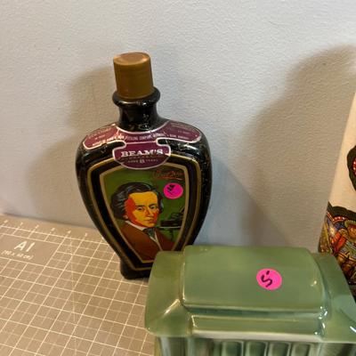 Pour Spouts, Jim Beam Collector Bottles including Trolley from San Francisco Plus more