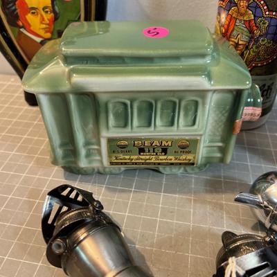 Pour Spouts, Jim Beam Collector Bottles including Trolley from San Francisco Plus more
