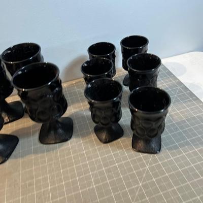 Noritake Spotlight Ebony Black Glass - Unusual!