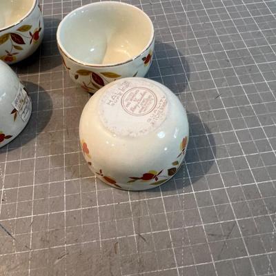 Autum Leaf Custard Bowls and Salt Dish