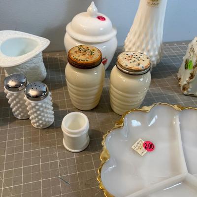Milk Glass Collection 