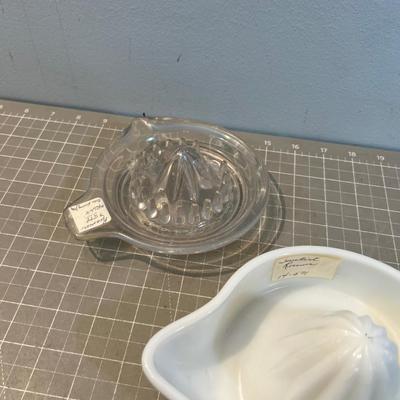 3 Vintage Glass Juicers