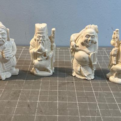 Carved Asian Figurines