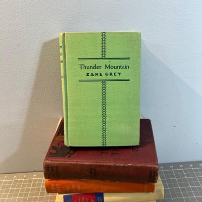 Zane Grey Books Including Thunder Mountain