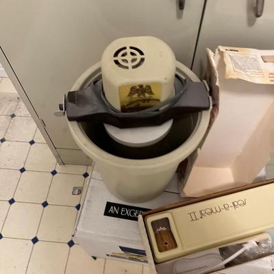 Basement: Ice Cream Maker and Seal A Meal 