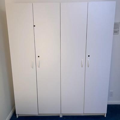 Basement: 2 White Melamine Cupboard  