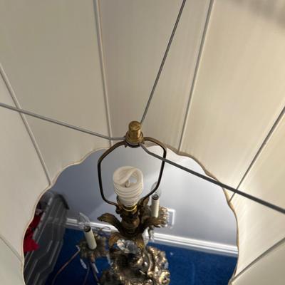 Basement: 2 Crystal Metal Lamps 