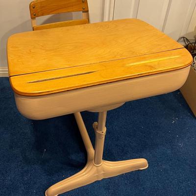 Basement:  Old Mapel Students Desk 