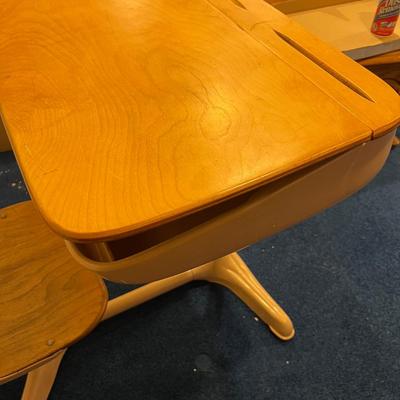 Basement:  Old Mapel Students Desk 