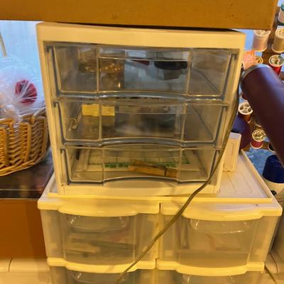 Basement: All the Sewing Notions: Thread, Needles, Cutting Boards Etc. 