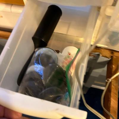 Basement: All the Sewing Notions: Thread, Needles, Cutting Boards Etc. 