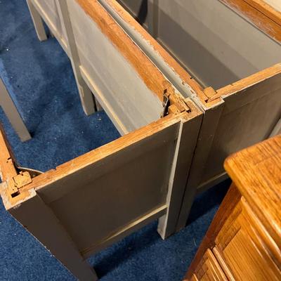 Basement:  2 Bases for Cutting Table. 103 x 13 x 25.  JUST THE BASE 