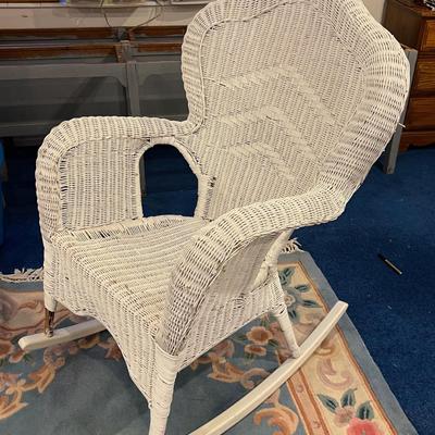 Basement: Wicker Rocker 
