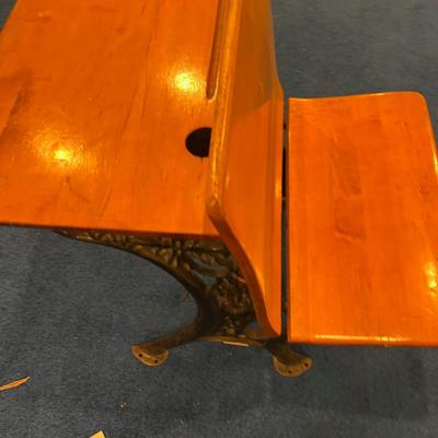 Basement: Old Timey School Desk Refinished