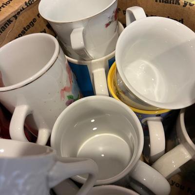 Basement: Box Full of Coffee Cups 