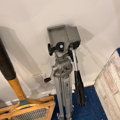 Basement:  Tennis Racket and Tri Pod 