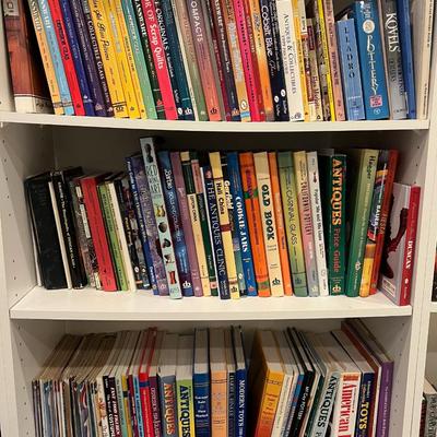 Basement: Antique Collector Books  3 Shelves 