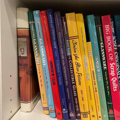 Basement: Antique Collector Books  3 Shelves 