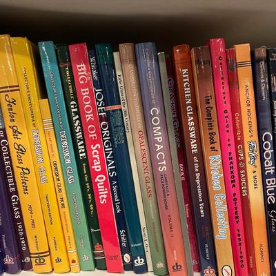 Basement: Antique Collector Books  3 Shelves 