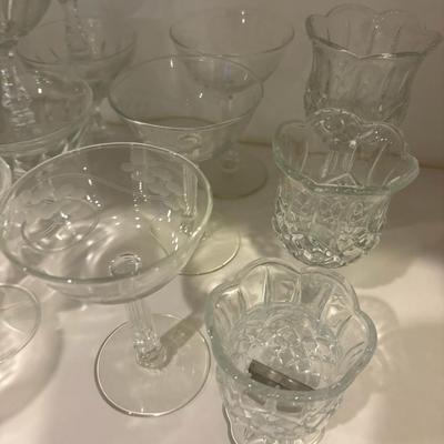 Basement: Etched, Stemware Cut Glass and Some Crystal Stemware