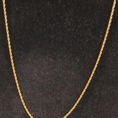 Gold plated steel chain