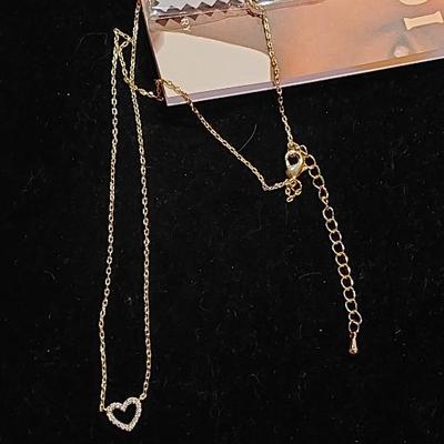 New! 14kt Gold Overlay Necklace Swarovski Crystal