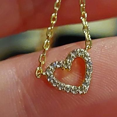 New! 14kt Gold Overlay Necklace Swarovski Crystal