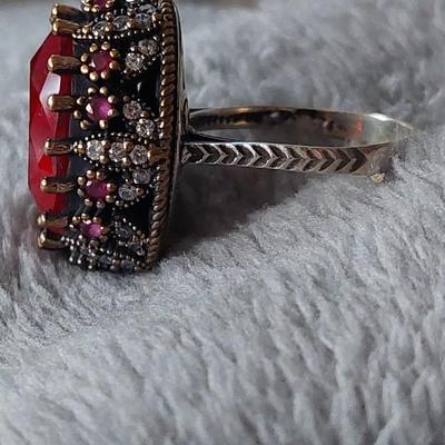 Ottoman Empire ruby ring