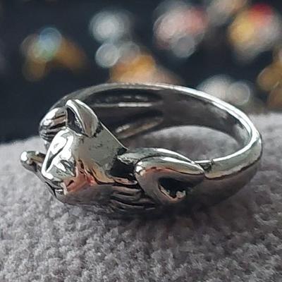 Cat fashion Ring Size 8